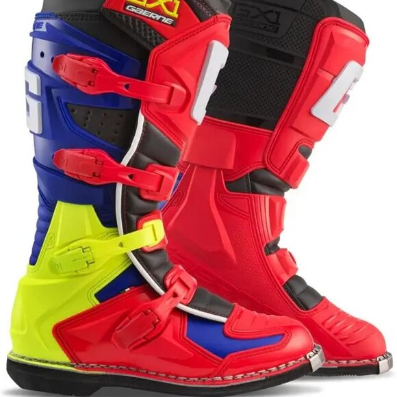 Men's Gaerne 2192-035-13 GX1 Motorcycle Boot Red Made in Italy New in Box $280! - Picture 4 of 4